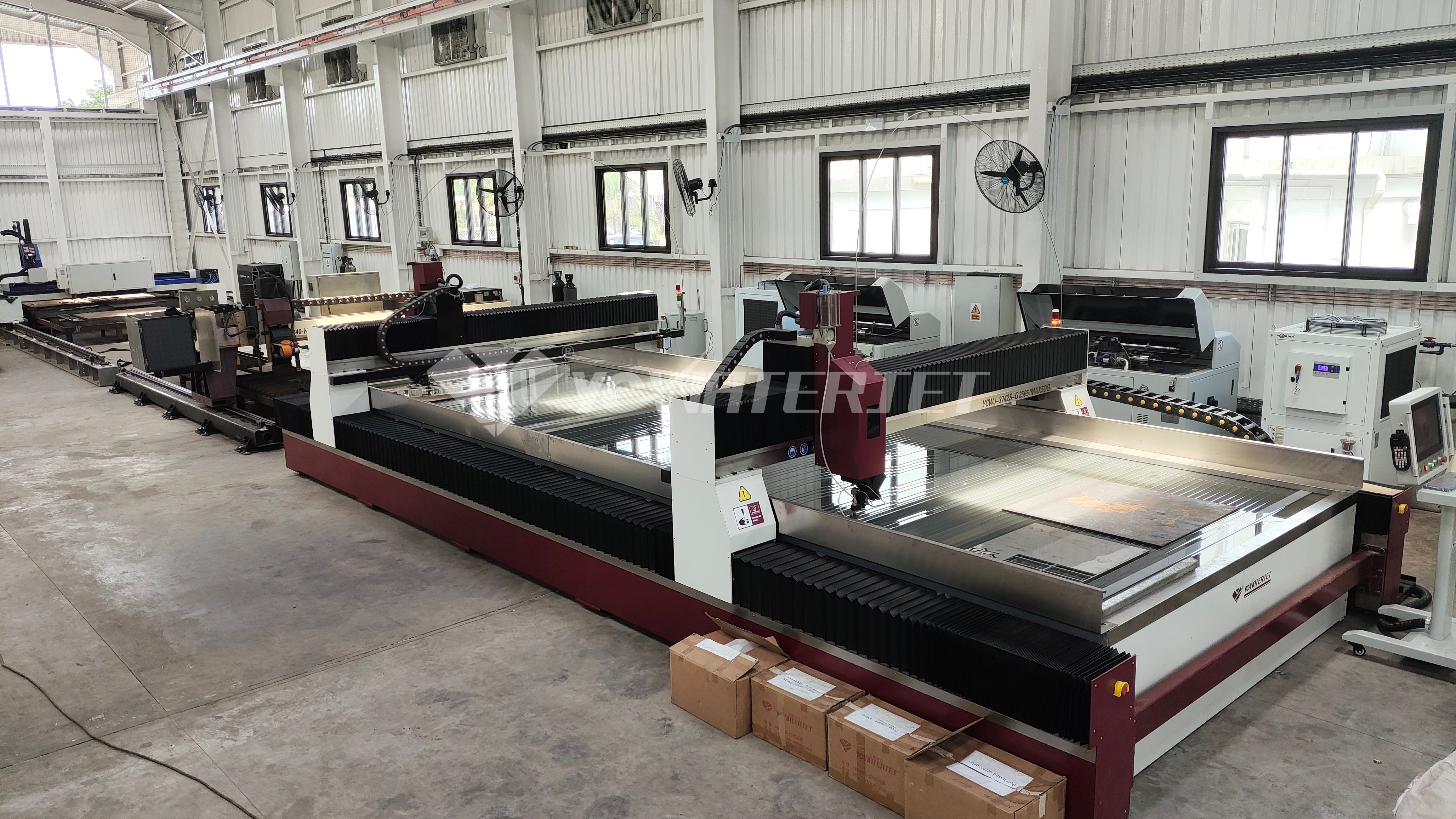 Double Gantry System 5-axis Water Jet Mesa