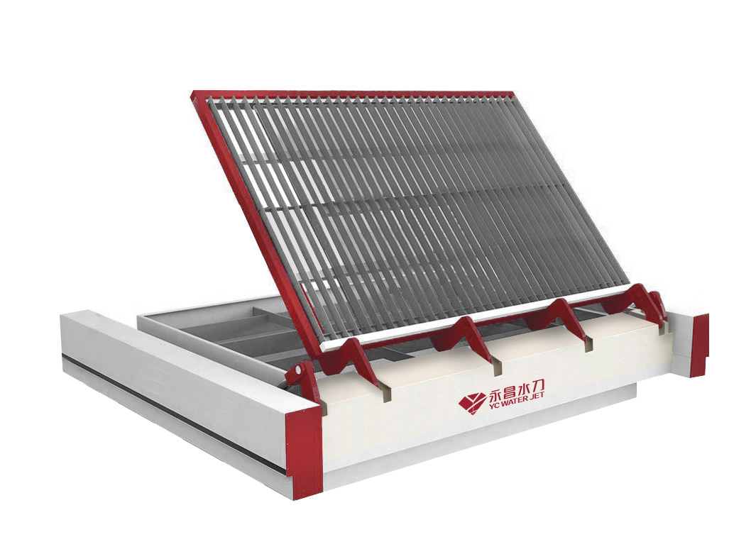 Máquina robótica de corte de água em aço inoxidável