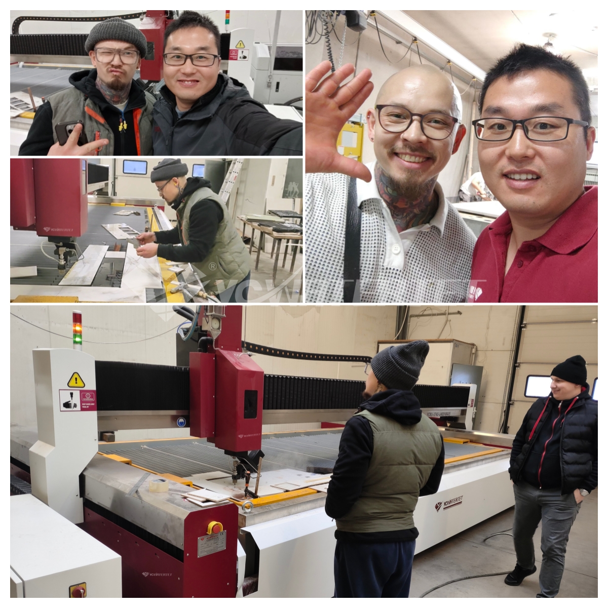 Jato de água de 5 eixos L4020: entrega de projeto bem-sucedida na Polônia