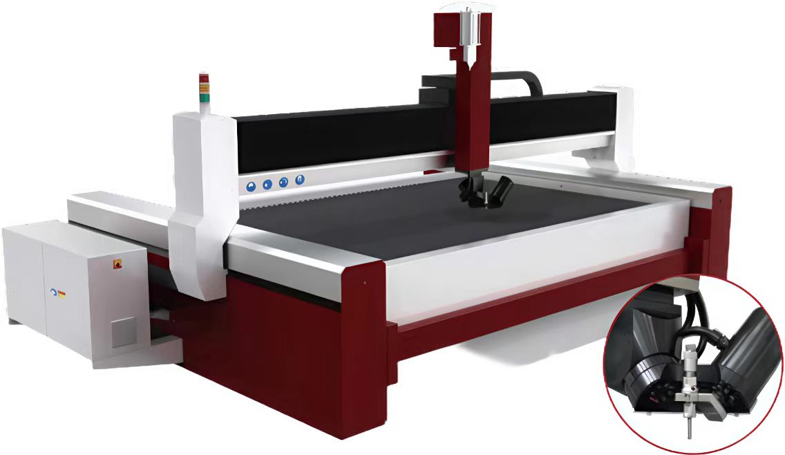 Máquina de corte de jato dinâmico de 5 eixos