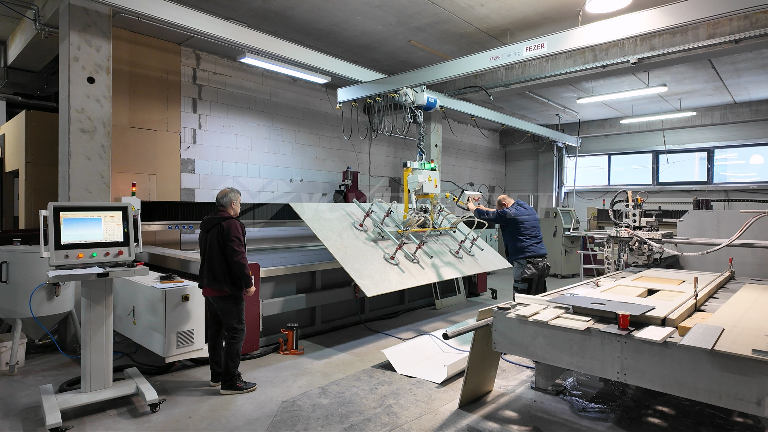 Corte de bancadas de cozinha em m&aacute;rmore 